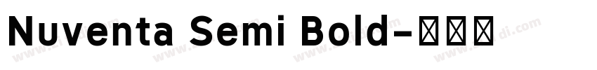 Nuventa Semi Bold字体转换 Nuventa Semi Bold字体转换